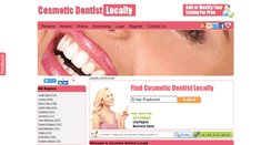 Desktop Screenshot of cosmeticdentistlocally.co.uk
