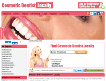 Tablet Screenshot of cosmeticdentistlocally.co.uk